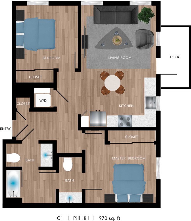 Unit 327 323 floor plan